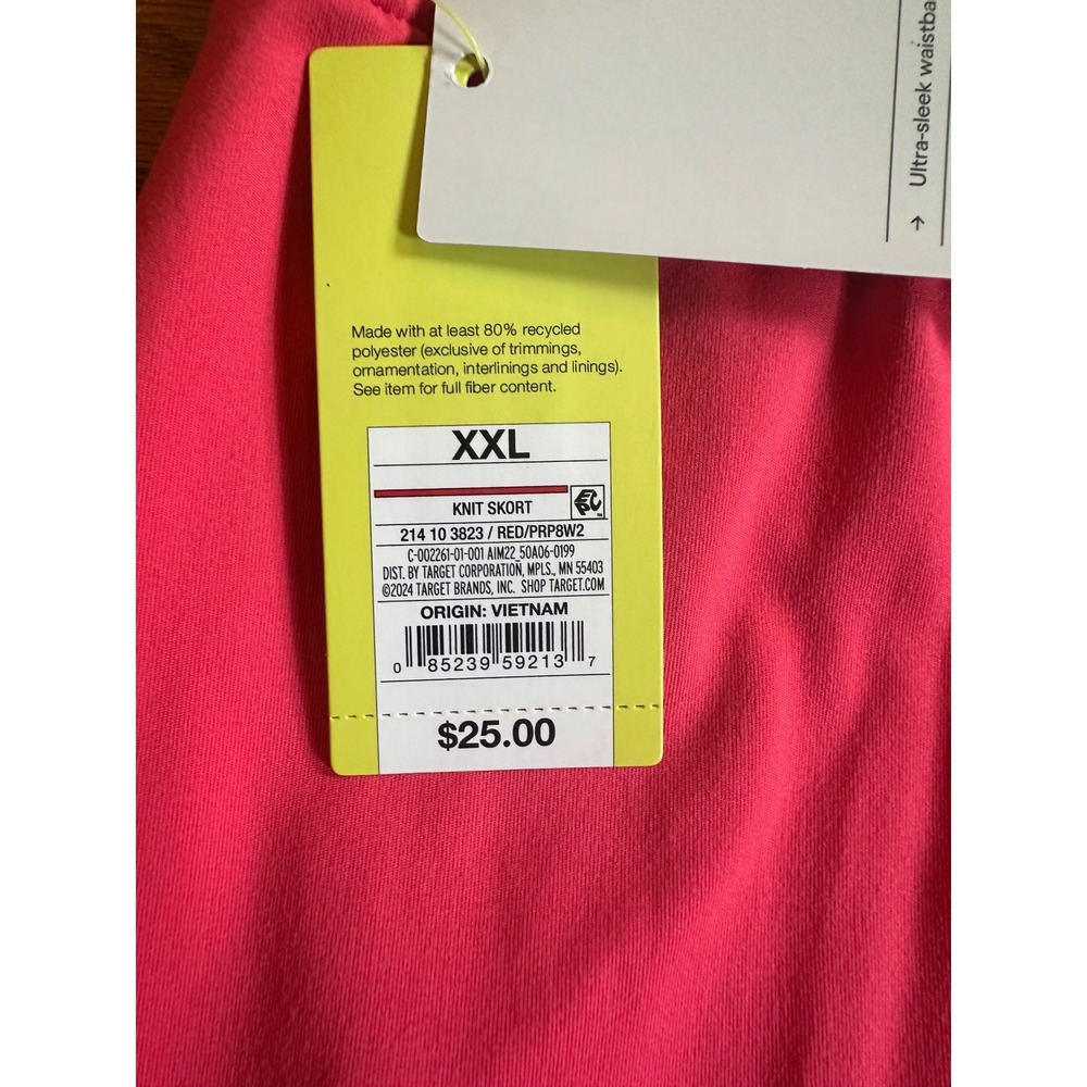 All in Motion Womens High-Rise Slim Fit Skort Pink XXL New With Tags - Picture 4 of 7